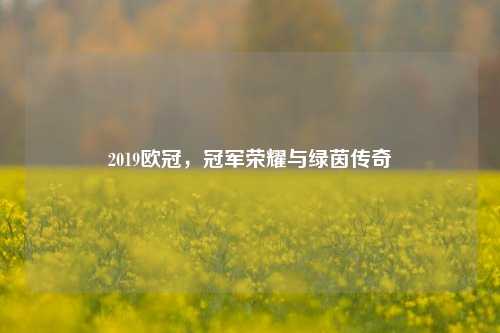 2019欧冠，冠军荣耀与绿茵传奇