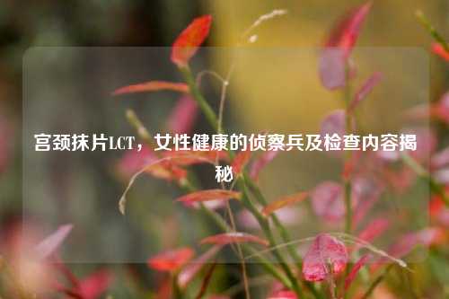 宫颈抹片LCT，女性健康的侦察兵及检查内容揭秘