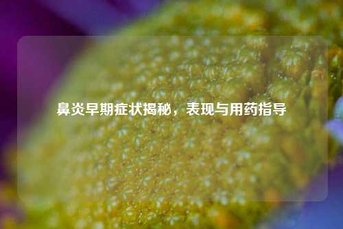 鼻炎早期症状揭秘，表现与用药指导