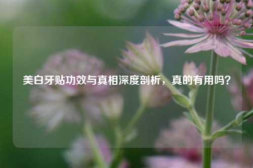 美白牙贴功效与真相深度剖析，真的有用吗？
