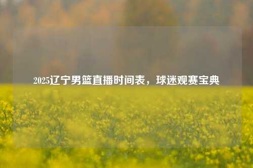 2025辽宁男篮直播时间表，球迷观赛宝典