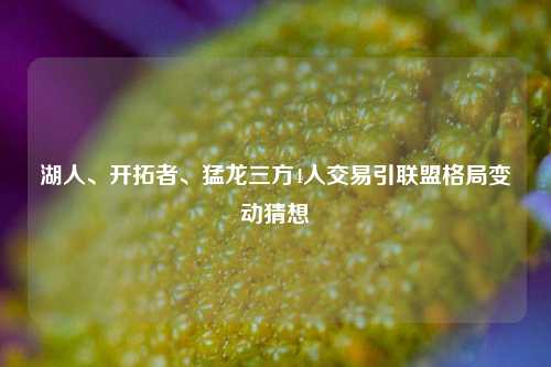 湖人、开拓者、猛龙三方4人交易引联盟格局变动猜想