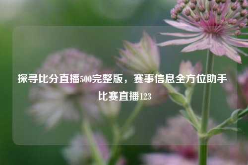 探寻比分直播500完整版，赛事信息全方位助手 比赛直播123