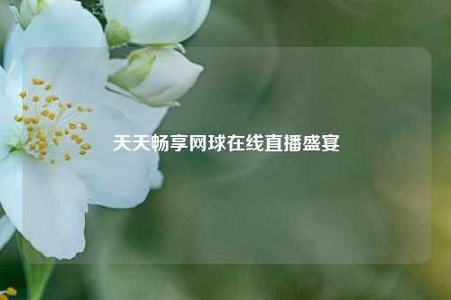 天天畅享网球在线直播盛宴