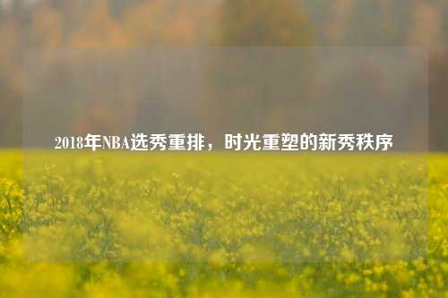 2018年NBA选秀重排，时光重塑的新秀秩序