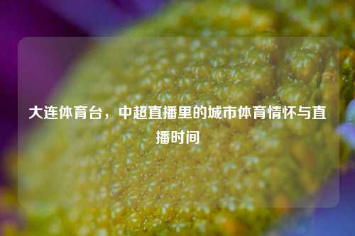 大连体育台，中超直播里的城市体育情怀与直播时间