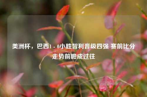 美洲杯，巴西1 - 0小胜智利晋级四强 赛前比分走势前瞻成过往