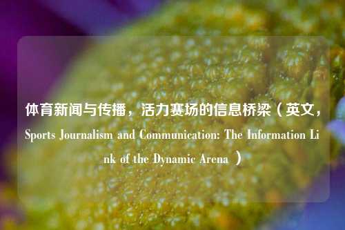 体育新闻与传播，活力赛场的信息桥梁（英文，Sports Journalism and Communication: The Information Link of the Dynamic Arena ）