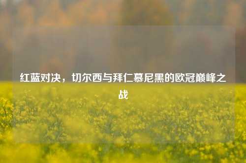 红蓝对决，切尔西与拜仁慕尼黑的欧冠巅峰之战