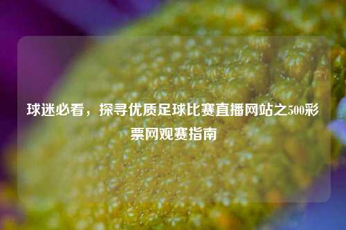 球迷必看，探寻优质足球比赛直播网站之500彩票网观赛指南