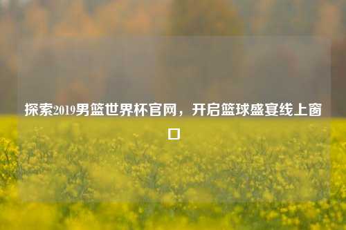 探索2019男篮世界杯官网，开启篮球盛宴线上窗口