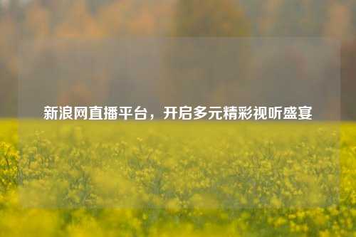 新浪网直播平台，开启多元精彩视听盛宴