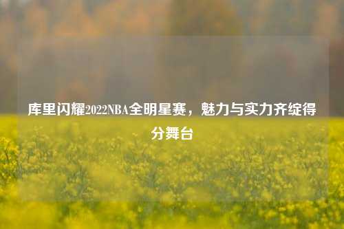 库里闪耀2022NBA全明星赛，魅力与实力齐绽得分舞台