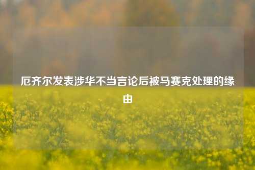 厄齐尔发表涉华不当言论后被马赛克处理的缘由
