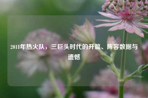 2011年热火队，三巨头时代的开篇、阵容数据与遗憾