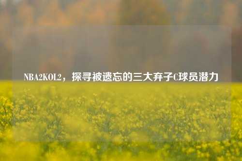 NBA2KOL2，探寻被遗忘的三大弃子C球员潜力