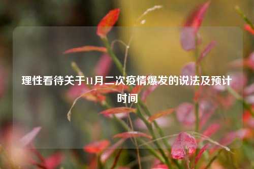 理性看待关于11月二次疫情爆发的说法及预计时间